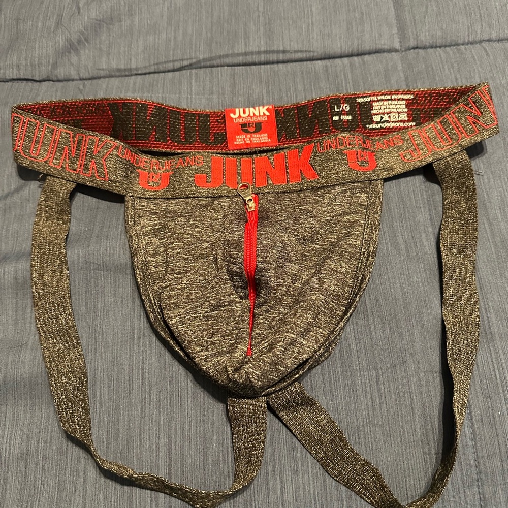 Andrew Christian Gray and Red Boxer Briefs